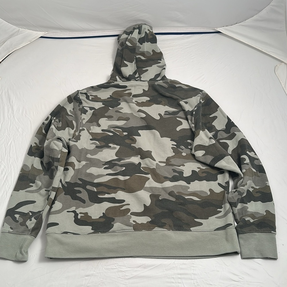 Champion green gray camouflage front pocket hoodie - Picture 2 of 9